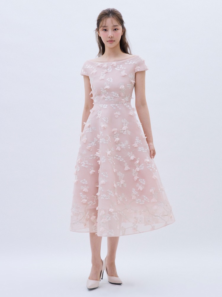 Giselle Dress - Pink Flower