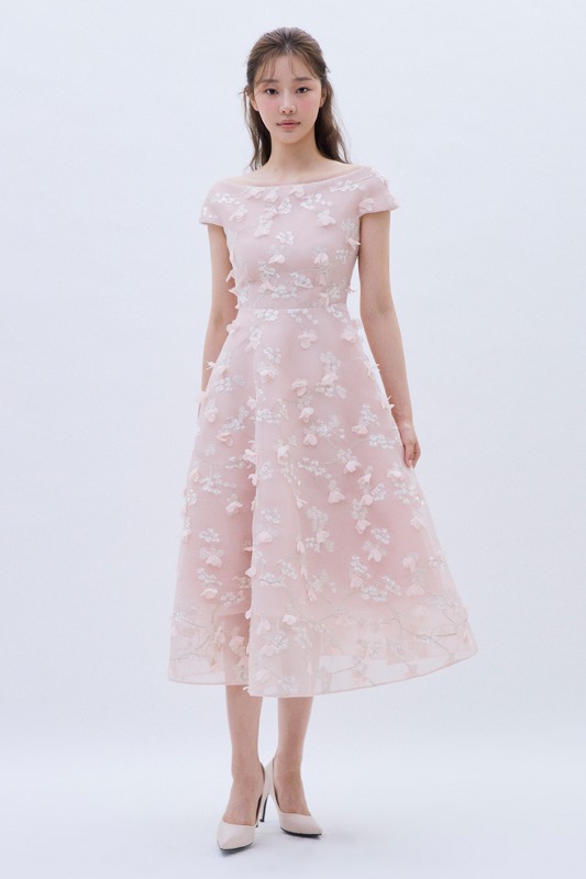 Giselle Dress - Pink Flower